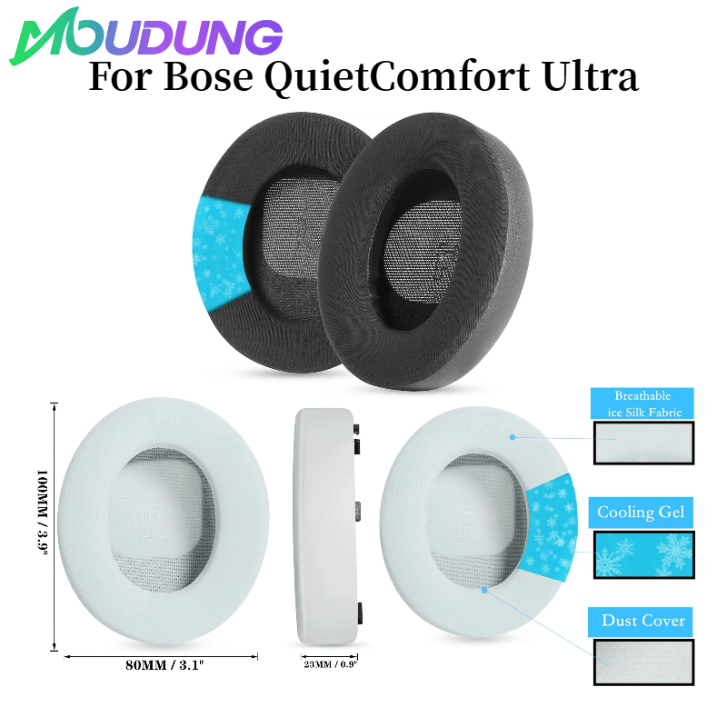 Bose Headphone Qc Ultra - MOUDUNG Bantalan Telinga Gel Pendingin untuk