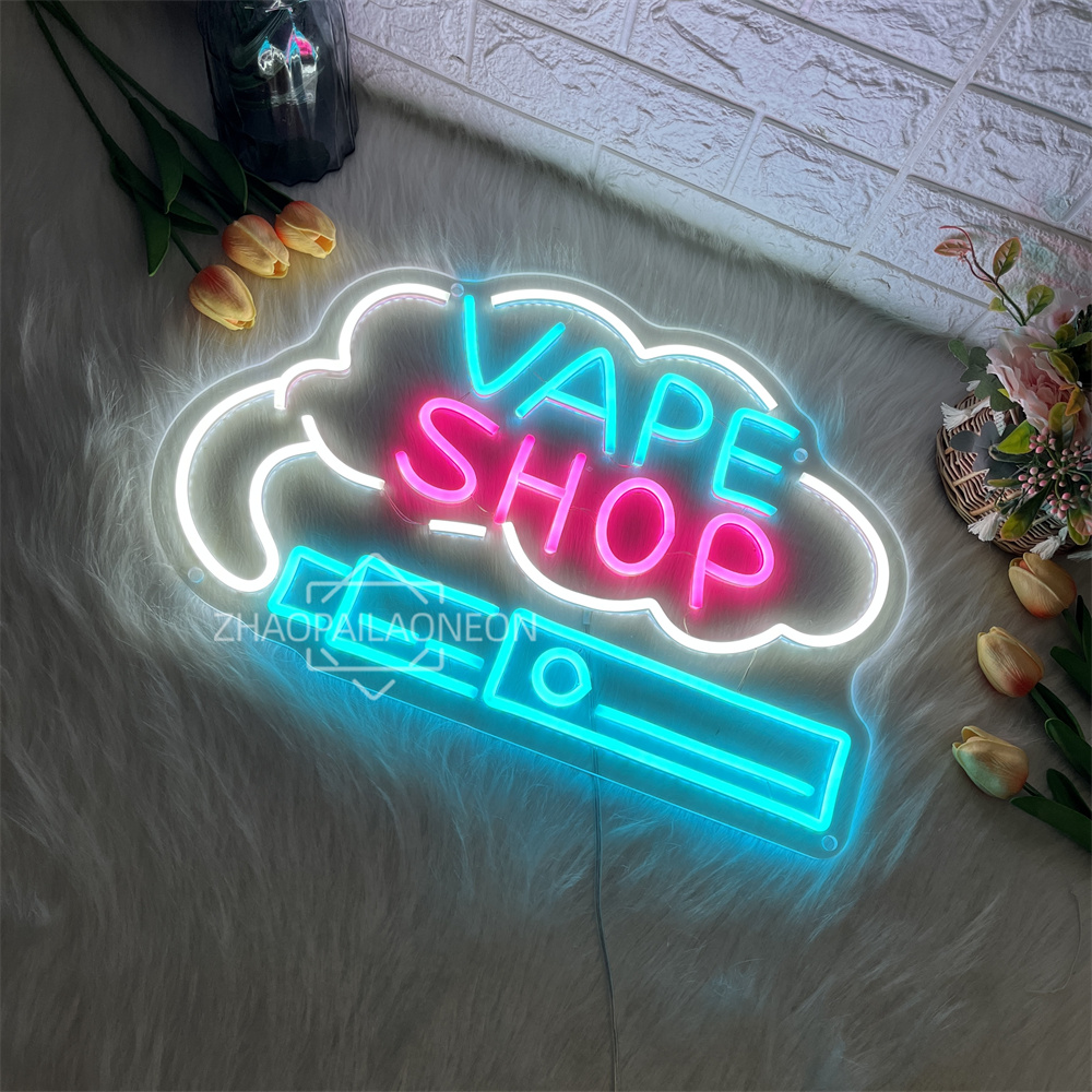 Toko VAPE Lampu Neon LED Dekor - Vaping Shop ulasan dan harga