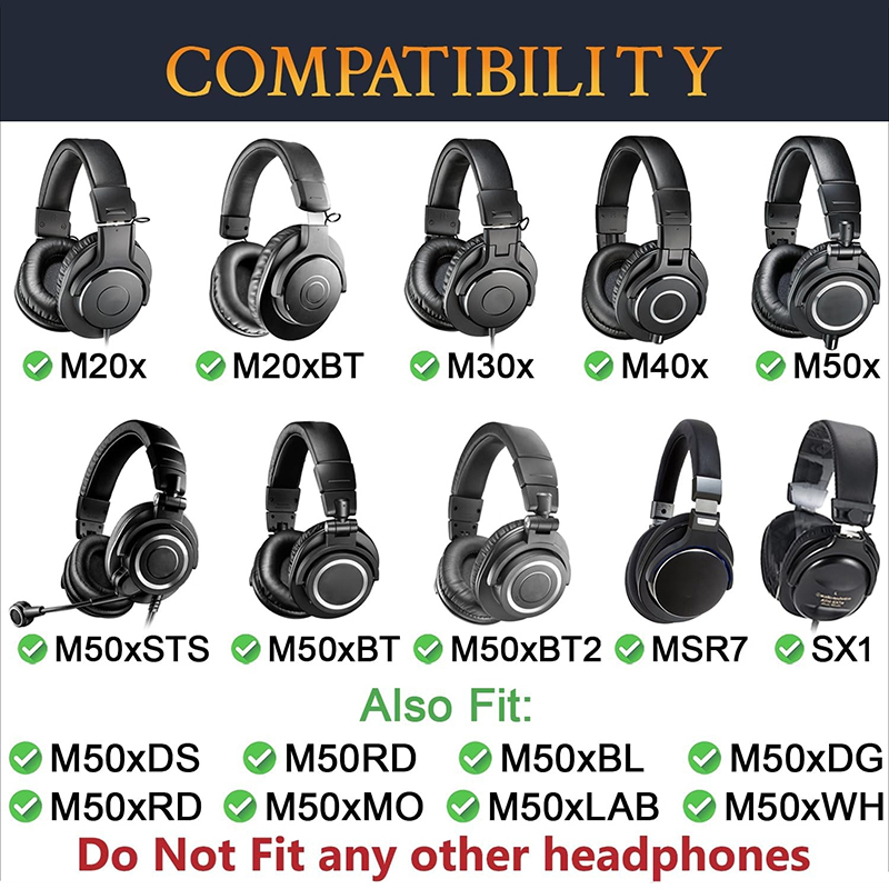 Bantalan Telinga Pengganti unt - Audio Technica Headphone Ath-M20X ulasan dan harga